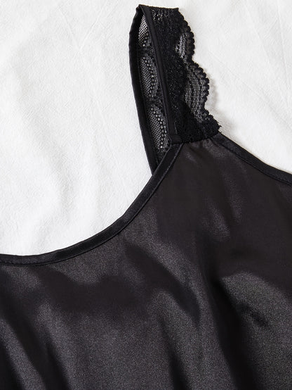 مجموعة نوم نسائية مع حمالات سباجيتي