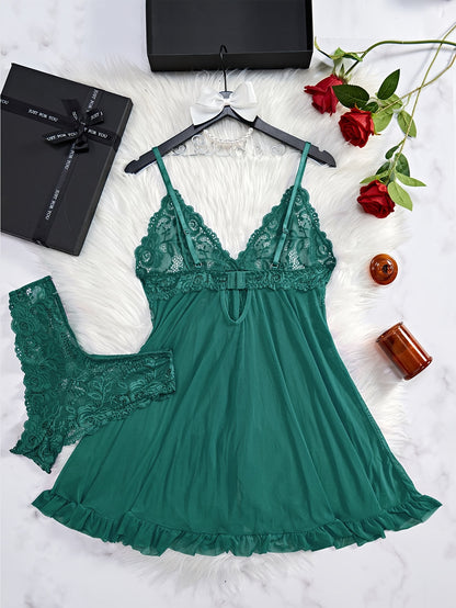 طقم مريح من البيجاما الشفافة