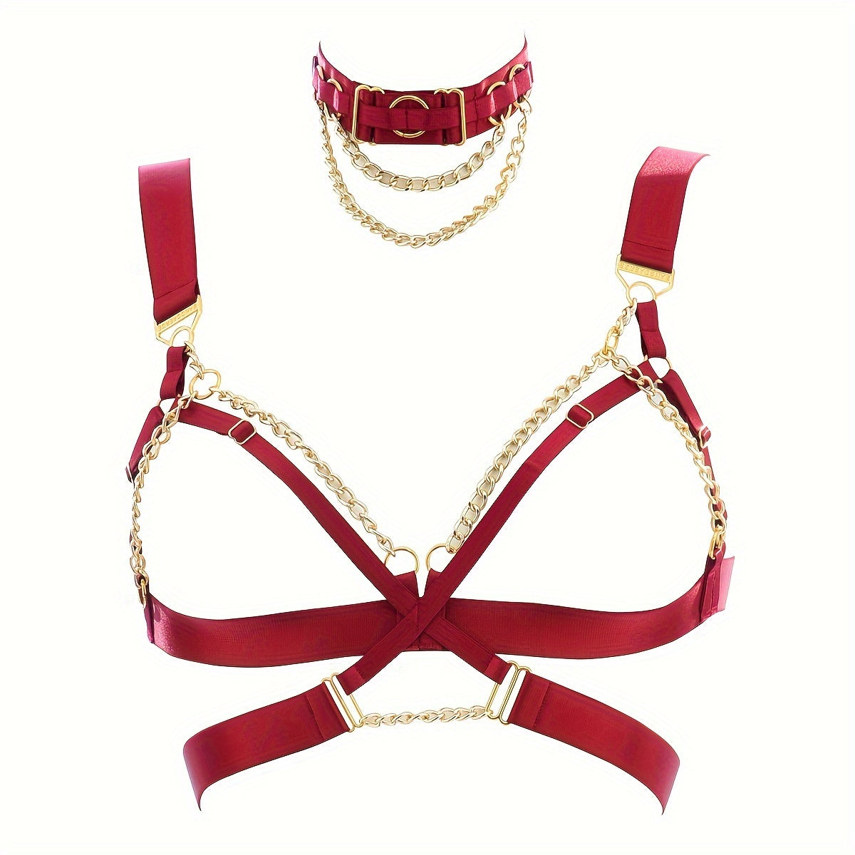 لانجري نسائي مثير مع سلسلة متعددة الألوان