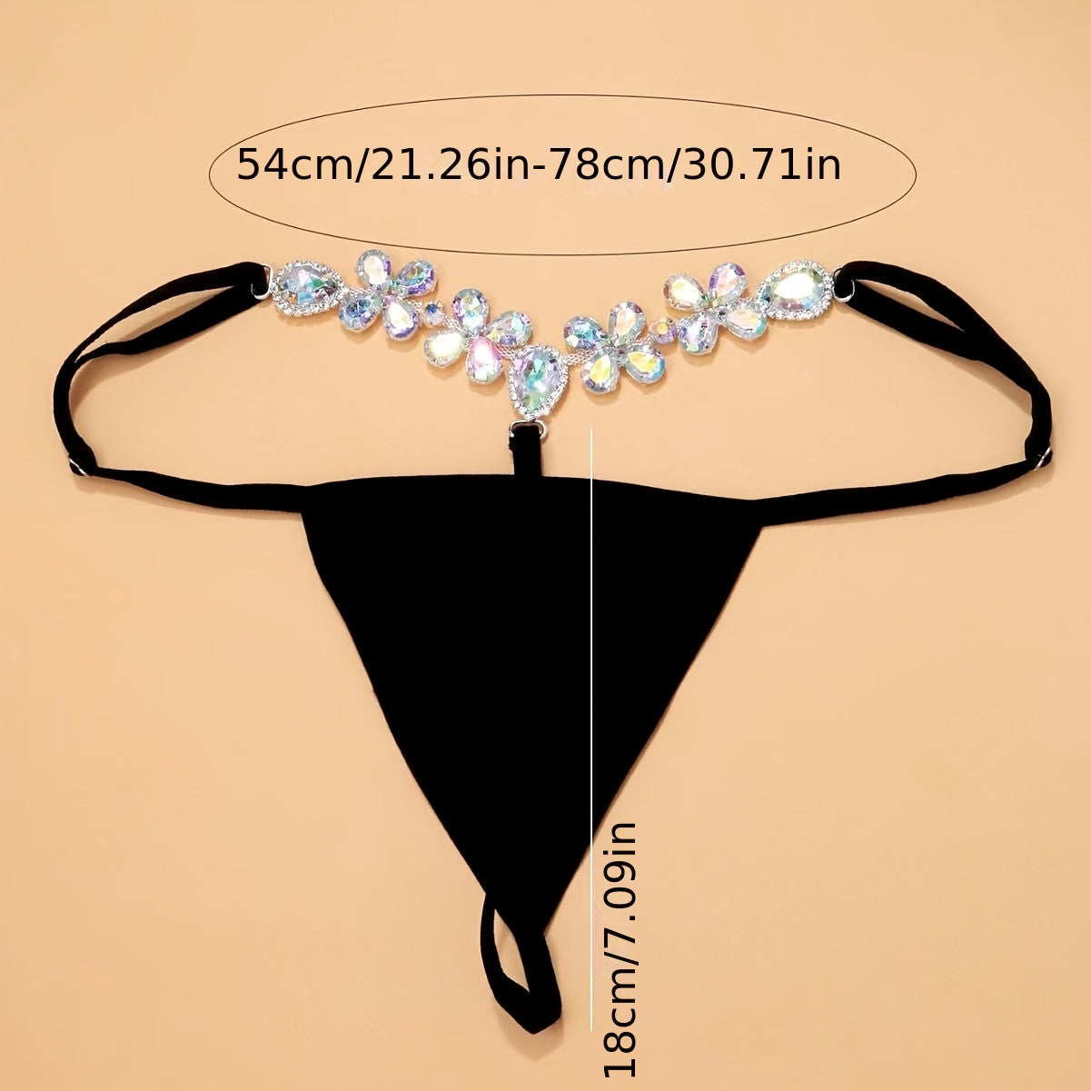 إكسسوار أنيق للجسم بالأحجار اللامعة