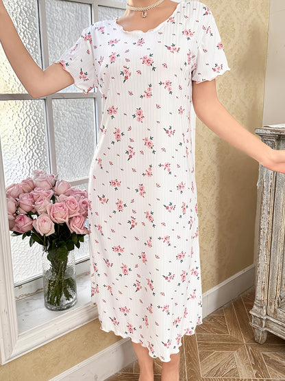 فستان نوم نسائي مزخرف