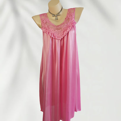 فستان نوم نسائي قابلة للاستخدام - وردي