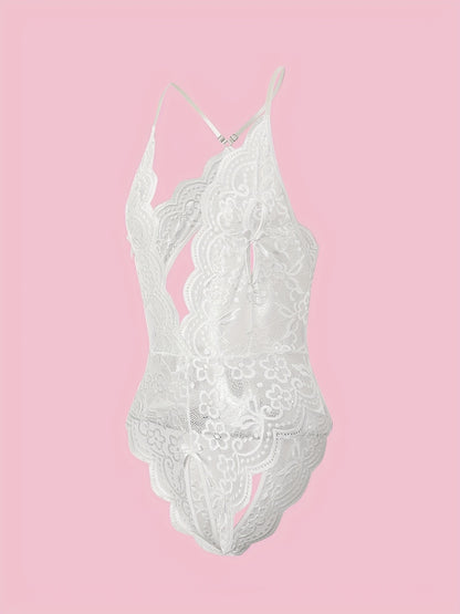 بدلة ليفي زهري مع حواف مكشكشة