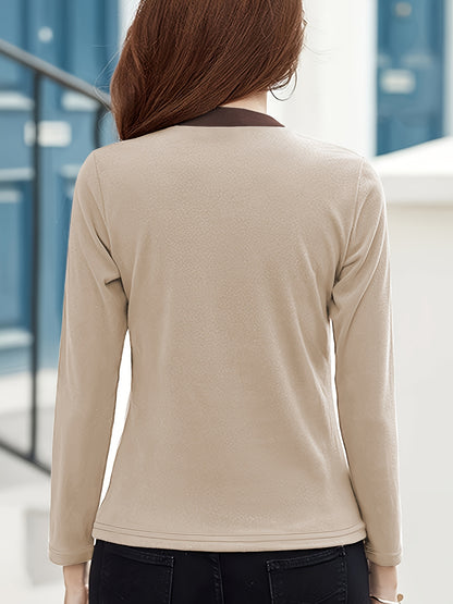 blouse نسائية بأكمام طويلة