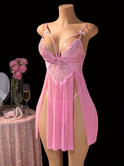 فستان ناعم مزخرف من الدانتيل