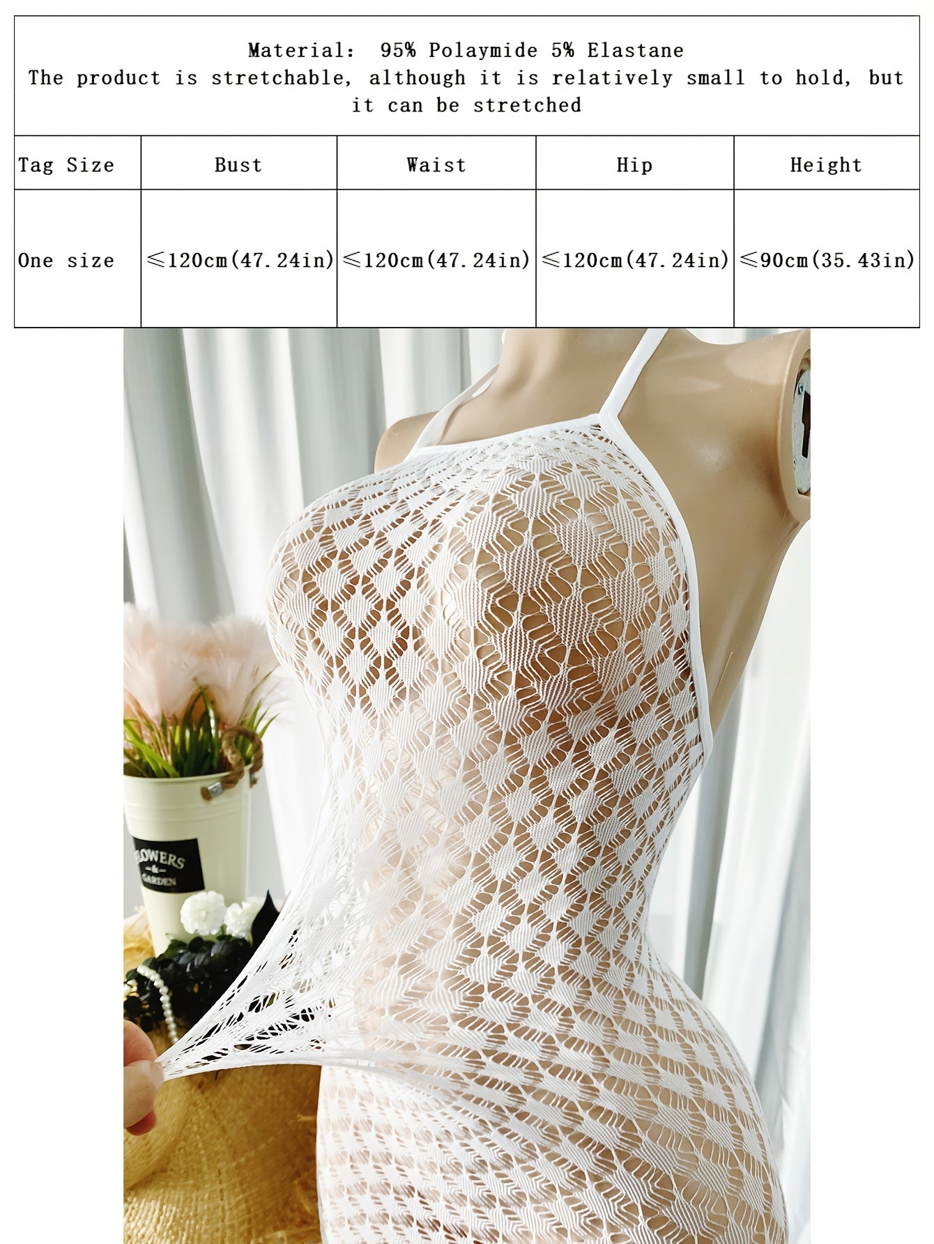 فستان ساطع شفاف للنساء