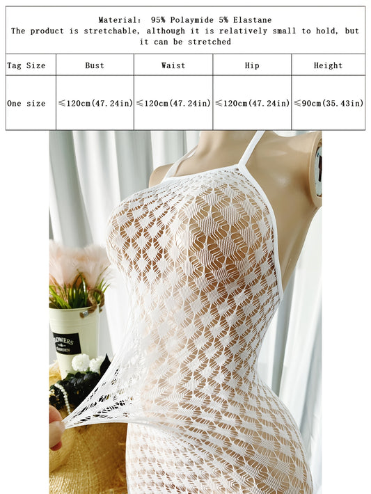 فستان ساطع شفاف للنساء