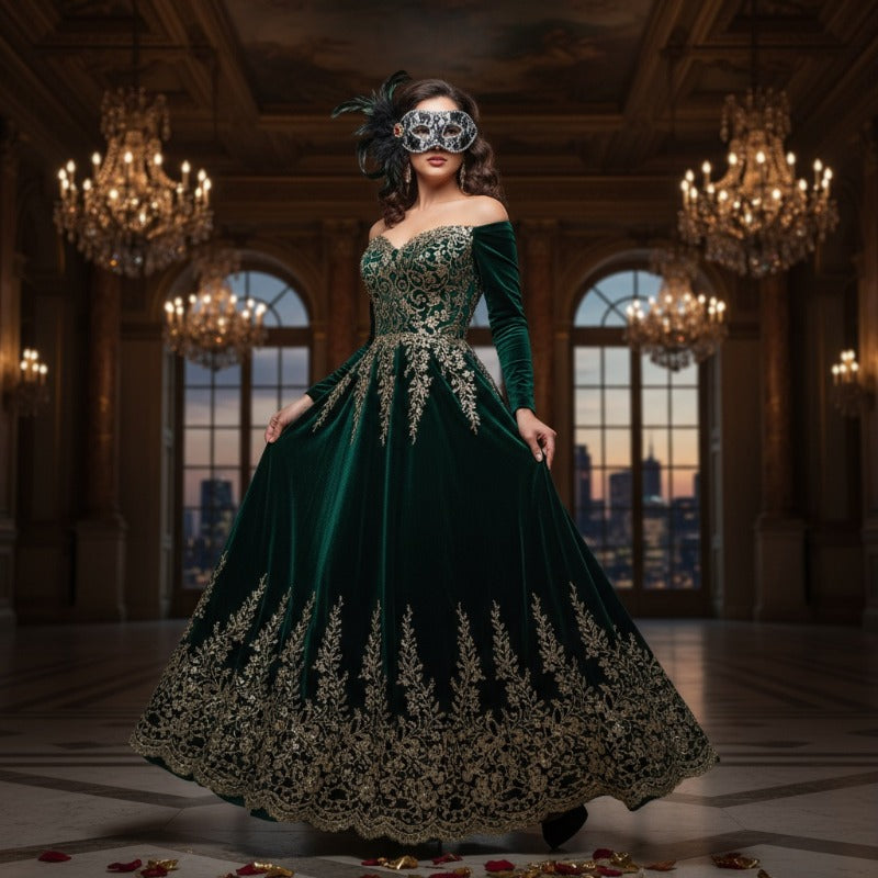 قناع ماسكرايد من الدانتيل