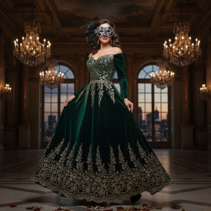 قناع ماسكرايد من الدانتيل