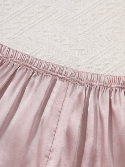 طقم بيجاما من الساتان