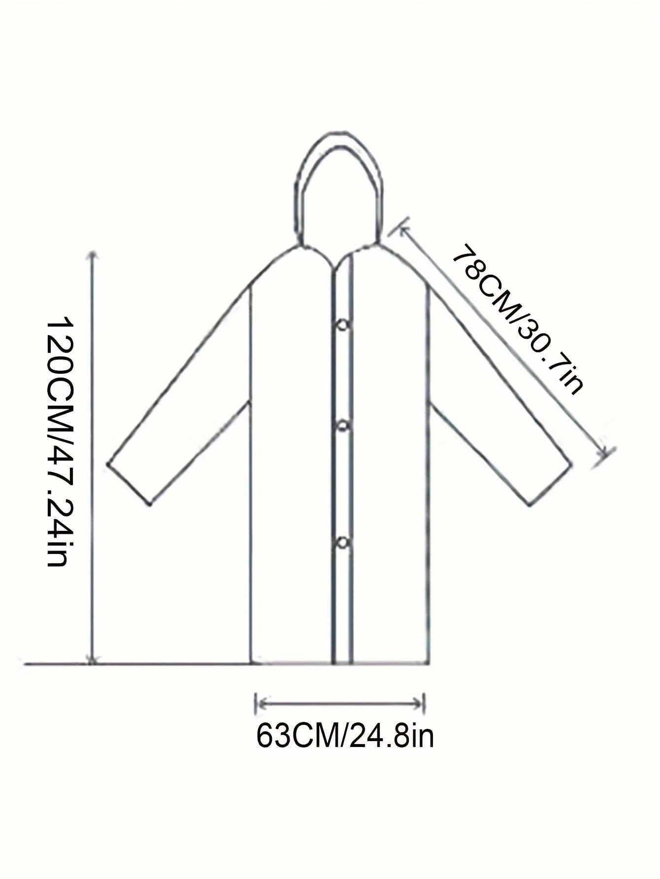 معطف مطري نسائي شفاف