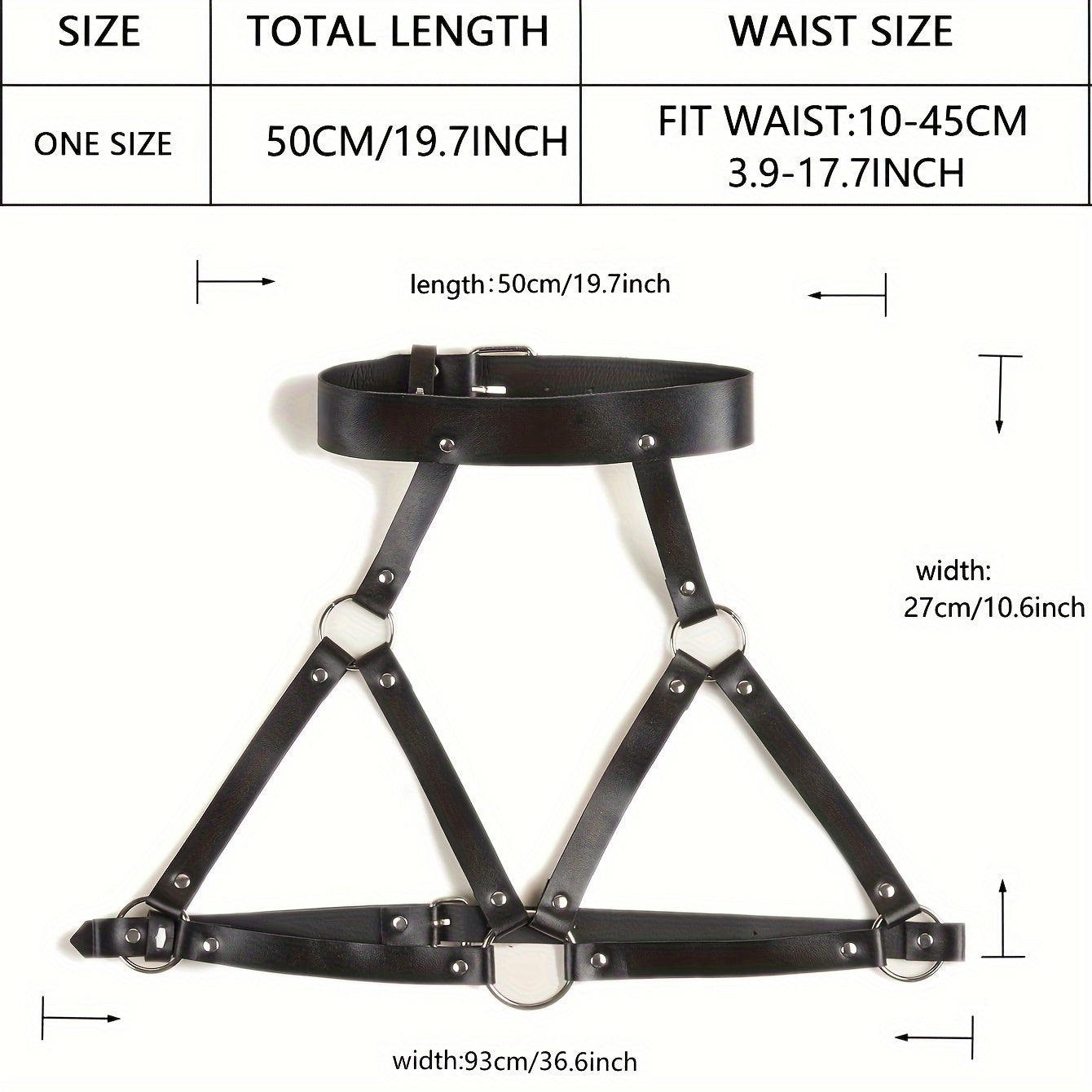 حزام مميز من جلد PU