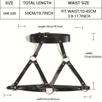 حزام مميز من جلد PU