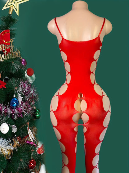 بدي نسائي أحمر بالدانتيل