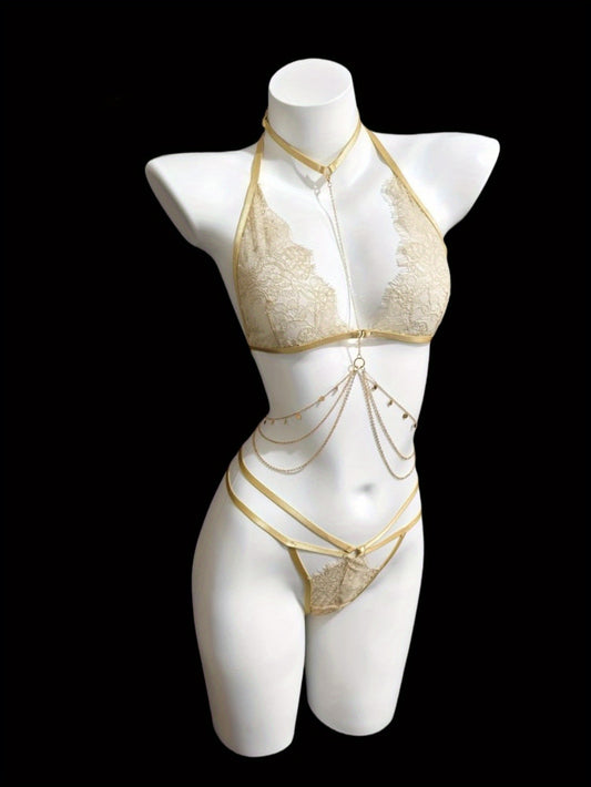 مجموعة برا وشفاف جذاب