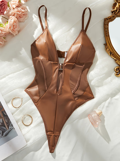 بادي نسائي هالوين باللون الكاكي