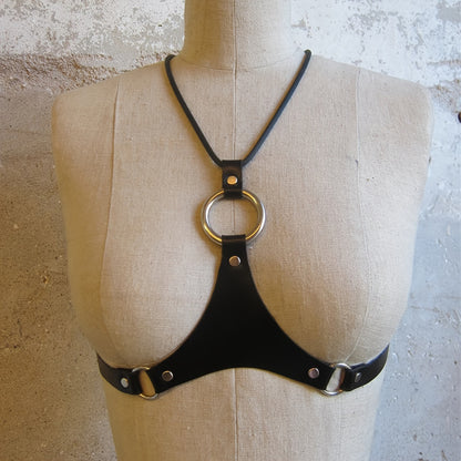 بدلة كورسيه جلدية نسائية