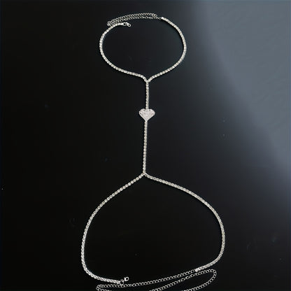 قلادة القلب المتألقة - إكسسوار فريد