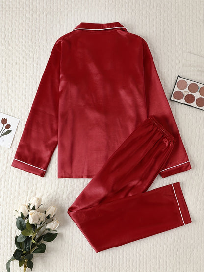 طقم بيجاما ساتان