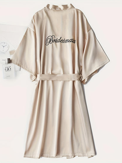 روب العروس ساتان أنيق